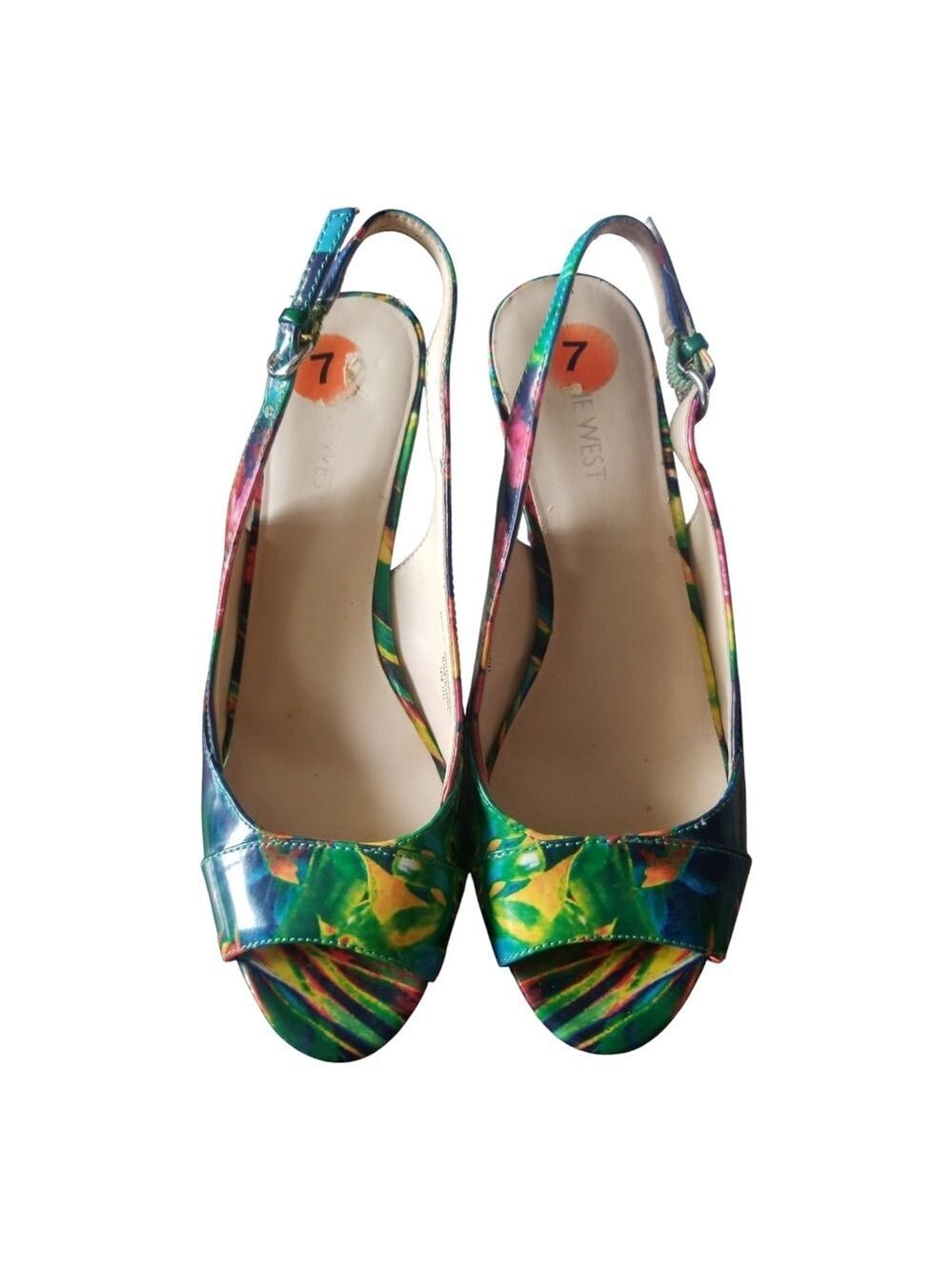Nine West Slingback Open Toe Heels